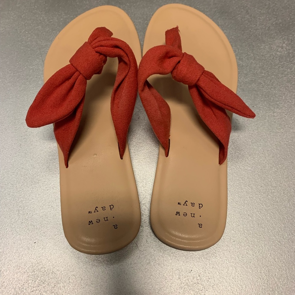 A New Day Hannah knotted bow flip flop sandal
